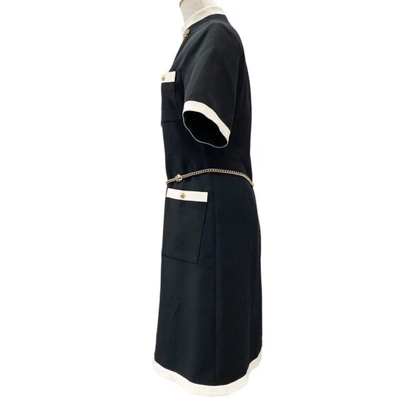 Gucci One Piece Black Ivory Black Gold Taiga Chain Belt Short Sleeve Unused - Picture 2 of 9